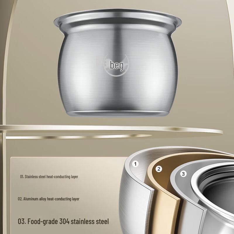 Supor 6L 0-Coating Dual Pot Smart Electric Pressure Cooker CN plug (adapter included)