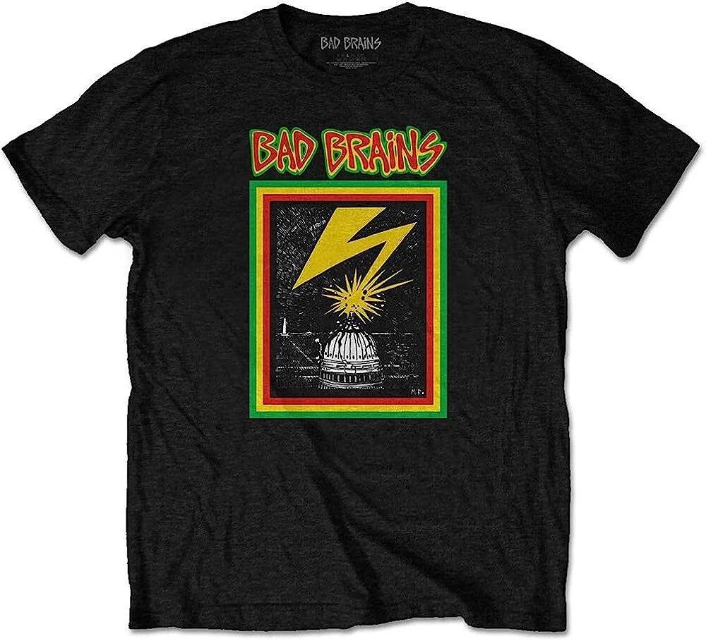 Authentic Bad Brains Capitol Strike T-Shirt S M L XL 2XL NEW XL