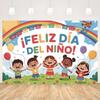 Children's Day Party Decoration Backdrop Feliz Día del Niño Balloon Photography Background Supplies Kid Gift Photo Studio Prop