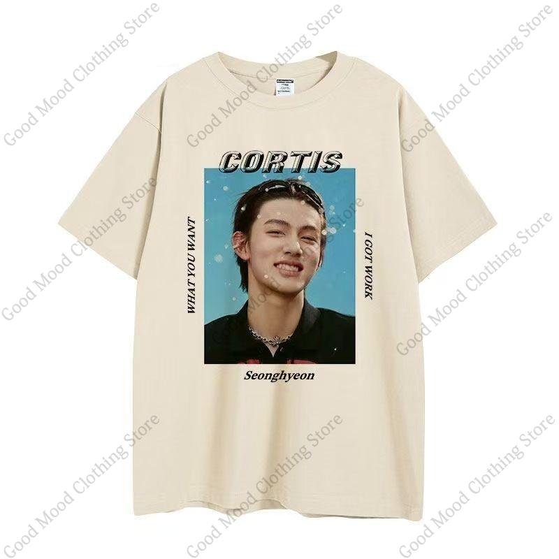 CORTIS T-Shirt Seonghyeon JAMES MARTIN Print T-Shirt Kpop Mode Fans Kleidung Bequem Weiche Baumwolle Kurzarm T-Shirts