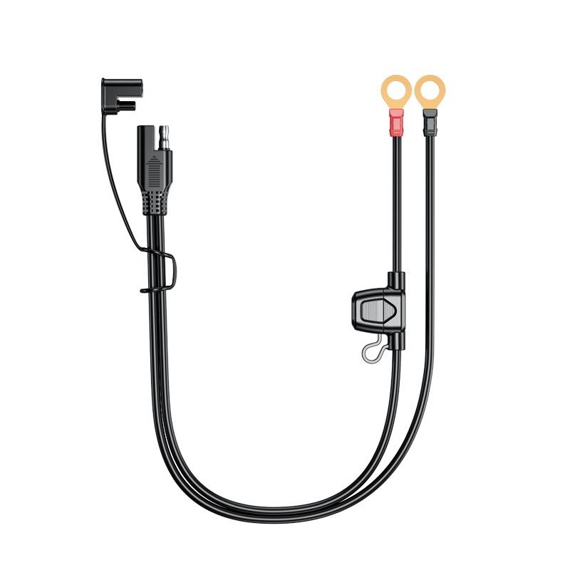 180cm Quick Release SAE Cable W/ 10A Fuse Terminal O Connector Battery Charger Extension Adapter Wire 16AWG Terminal