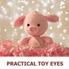 100Pcs Stylish Black Plastic Decor Eyes for DIY Craft Projects Stuffed Animal Accessories Creative Artificial Eyes Aesthetic Fun