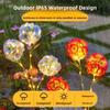 Waterproof Simulation Flower Lamp Ground Mounted Landscape Light  Outdoor  Festival Decoration