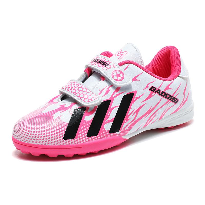 Cross-border boys and girls football shoes Velcro broken nails competition training youth indoor and outdoor sports shoes