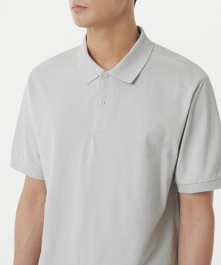 MUSINSA STANDARD Basic Pique Polo Shirt [Ash Grey]