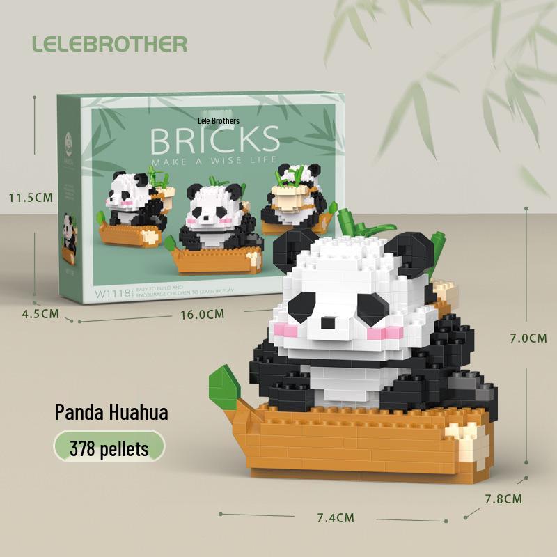 Panda Building Blocks - Girl's Birthday Gift | Educational Assembled Toy | Compatible with Lego