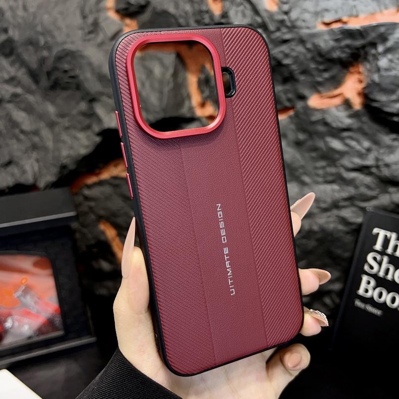 Red Camera Frame with Luxury Textured Case For IQOO 15 Ultra IQOO 15R 13 Vivo IQOO Z11 Turbo z10 turbo pro Ultimate Design Cover
