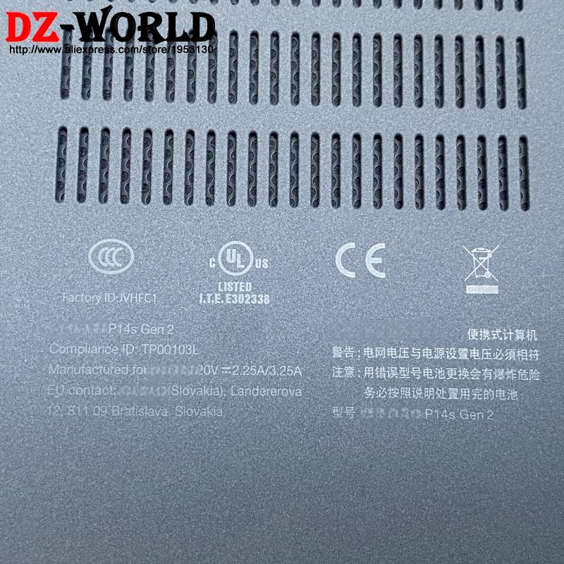 Shell Base Bottom Cover Lower Case D Cover for Lenovo Thinkpad P14s Gen 2 Laptop 5CB0Z69283 5CB1L84671 5CB0Z69346 5CB1H39744
