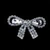 Crystal Bowknot Brooch Charming Women Lapel Pin Gorgeous Rhinestone Sweater Suit Accessory for Special Gatherings