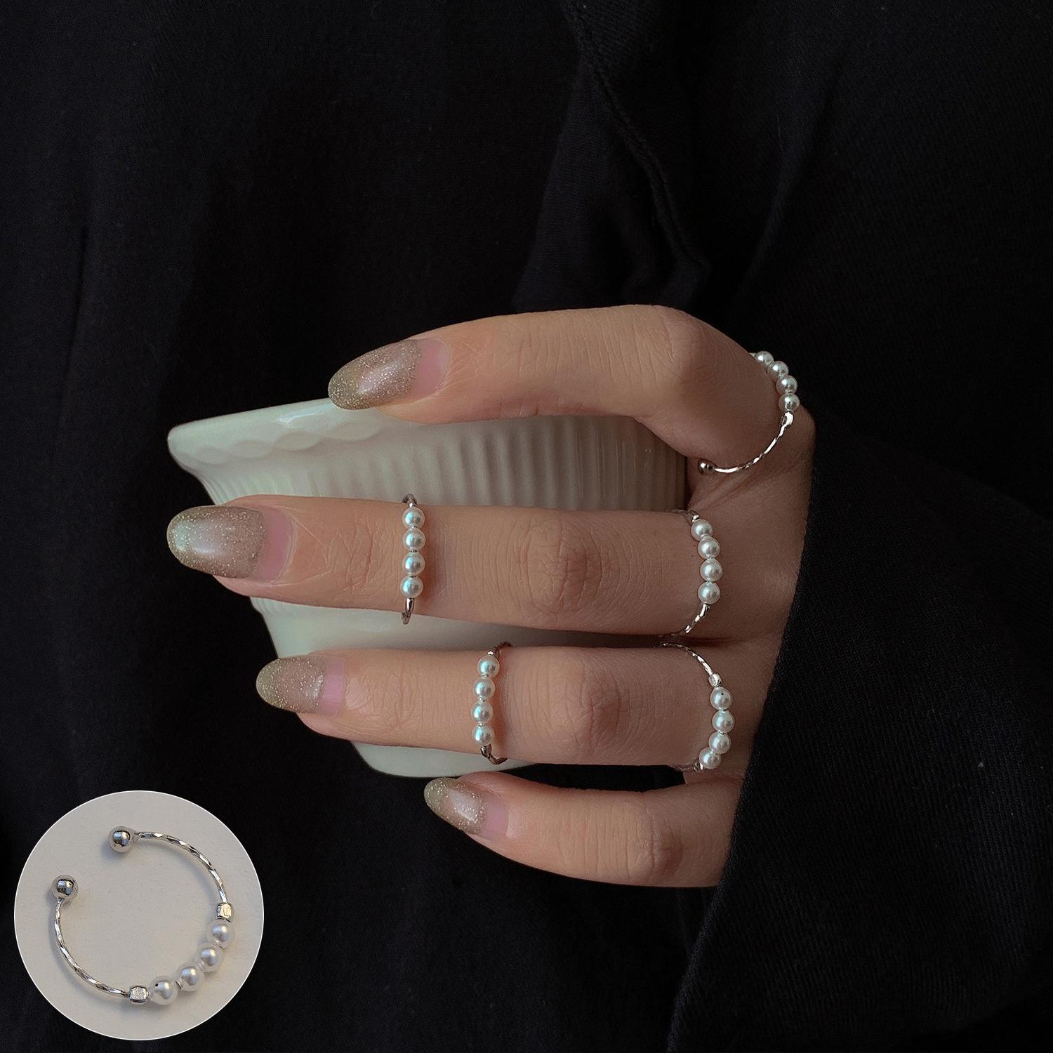 

Французское винтажное красное овальное женское кольцо с регулируемым размером, покрытое серебром 925 пробы - Шик корейского инфлюенсера Adjustable