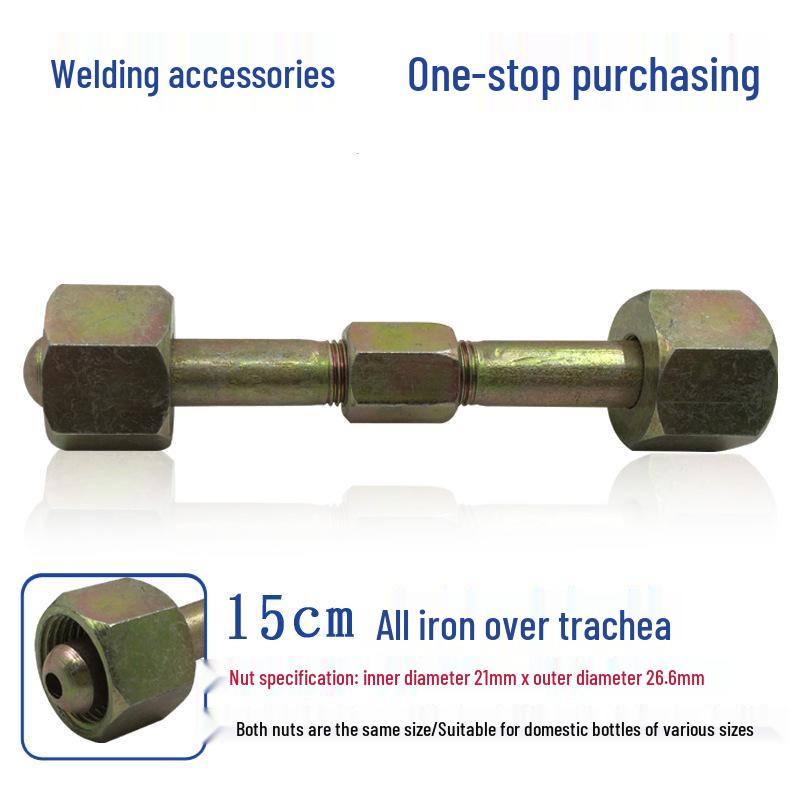 High-Pressure Stainless Steel Mesh Hose Bridge for Gas Cylinders (Large To Small)