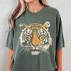 Vintage Tiger T-Shirt - Retro Tier Comfort Colors T-Shirt, 90er Tiergeschenk für Tigerliebhaber, Wildkatzen Shirt, Dschungel Safari Tiger Grafik T-Shirt
