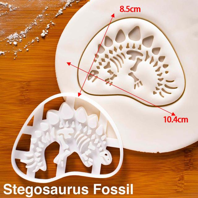 Stampo da Forno Dinosauro Biscotto Sugarcraft Dessert Stampo per Goffratura Torta Accessori da Cucina Utensili Tagliabiscotti Stampo Biscotto Dinosauro