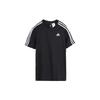 T Shirts Men's Black Crew Neck Moderate Straight Fit S98717