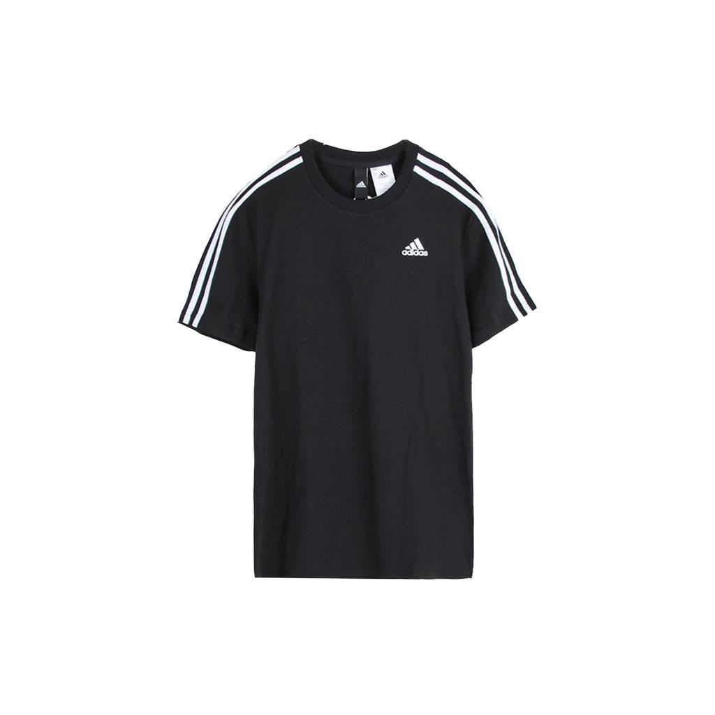 adidas T Shirts Men's Black Crew Neck Moderate Straight Fit S98717