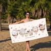 Cute Cat Mikko I-illustrations Microfiber Beach Towel Absorbent Quick dry Soft Yoga Swimming Resort Mountain Climbing Towel