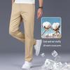 ROMON Men's Summer Thin Cotton Casual Straight-Leg Pants