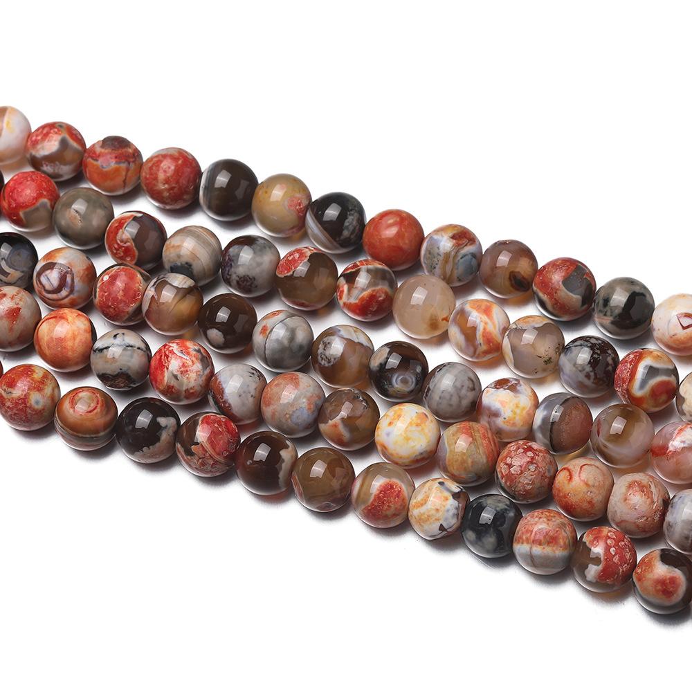 6/8/10mm Natural Stone Semi-finished Beaded