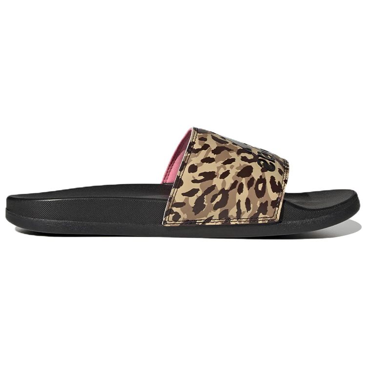 Adidas Adilette Comfort Slide Camo Women Sneakers Black Core-Black Beam-Pink GZ6412