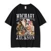 Maglietta Grafica Classica Vintage Michael Jackson Unisex Abbigliamento Donna Moda Retro Gotica Rock Maglietta Unisex Punk T-shirt Oversize