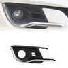 Front Bumper Fog Light Cover With Chrome Trim Strip For Suzuki Ciaz 2015-2017 Car Fog Lamp Grille Bezel-A74F