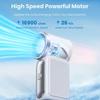 Mini High Speed Handheld Fan 3000mAh LED Display Portable Turbo Fan Desk Fan Outdoor Cooling Rechargeable Fan