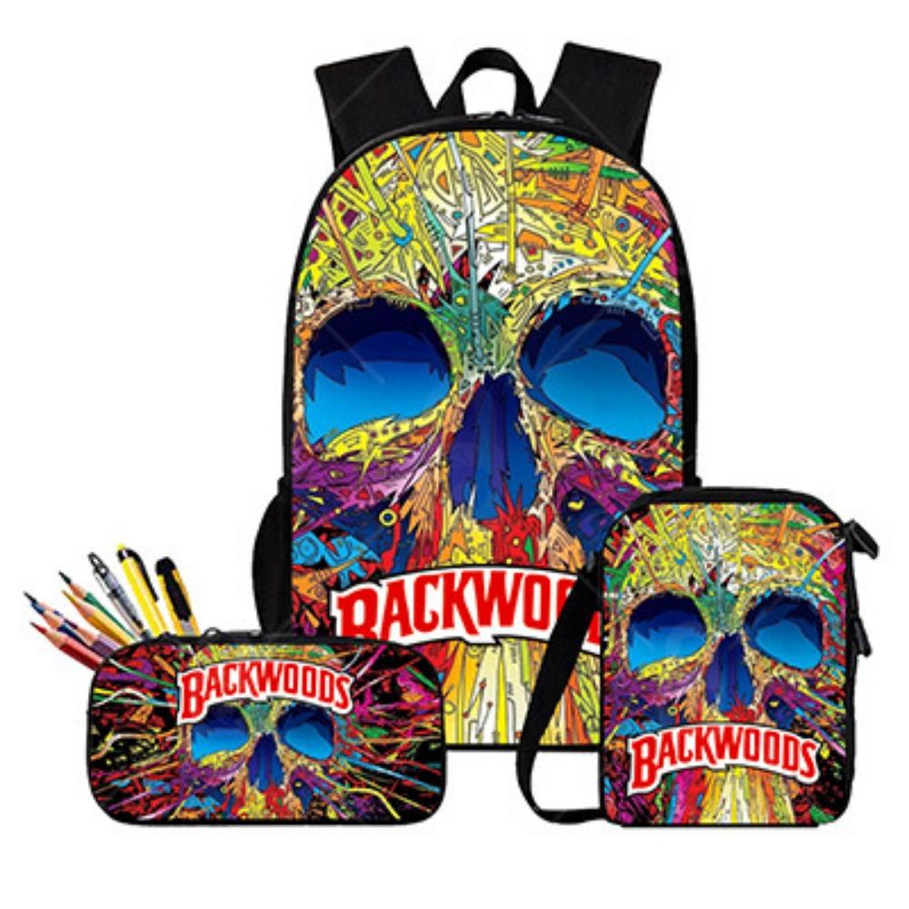 

Анимационный школьный рюкзак, рюкзак для начальной школы, дышащий водонепроницаемый рюкзак большой вместимости, Хэллоуин Pencil case