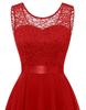 2025 Elegant Lace and Chiffon Evening Gown with Flowing Swing Skirt