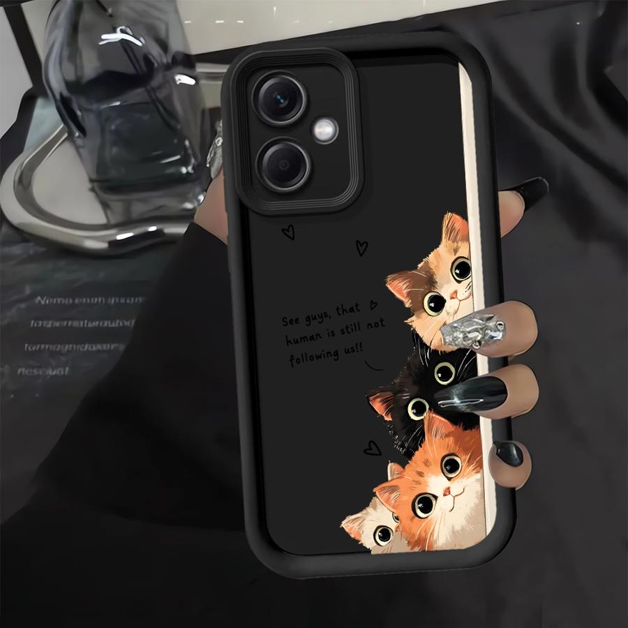 Cute Cartoon Kitten Phone Cover Case for Xiaomi Redmi Note 14 Pro Plus 12C 11s A1 A2 A3 A4 12s 10 14C 13C 12 11 Note 13