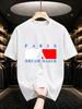 2026 New Pure Cotton Tshirt Casual Crew Neck Short Sleeve French Street Style Top
