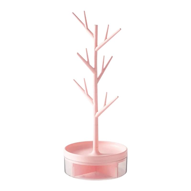 Spinning Jewelry Display Stand Multi Levels Storage Tower Holds Necklaces Earrings Pendants For Countertop