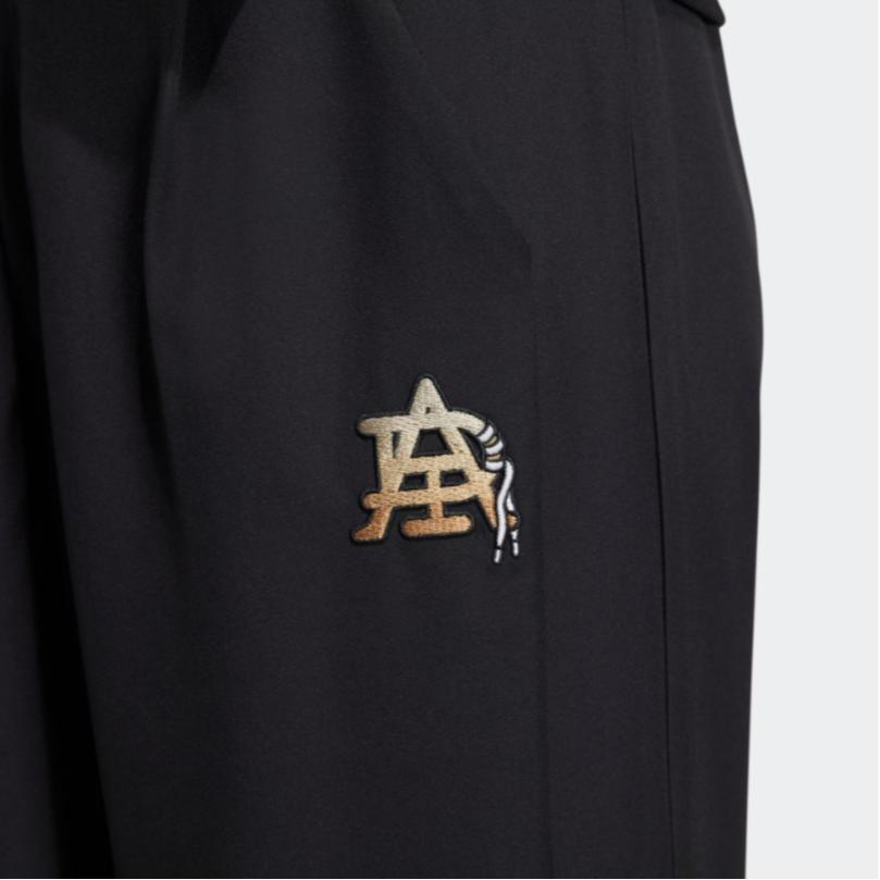 Adidas Originals Ss22 Mc Snap Pant Pure Color Straight-Leg Sports Trousers With Snap Button Hem Women Bottoms Black IC6586