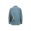 Graffiti Daruma Long Sleeve Shirt Men Shirts Denim-Blue 2ESHTM3SL111RXDN