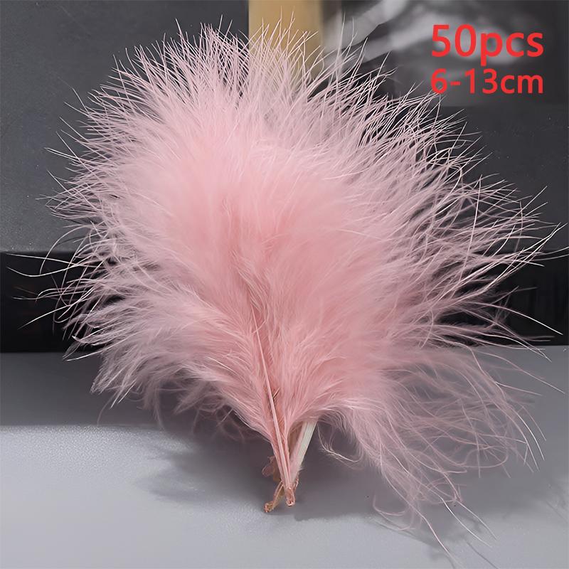 6-13cm Turkey Feathers 50pcs Decoration Small Big Long For Crafts Clothing Dreamcatcher Making Carnival Pluma Chicken Mix Colors