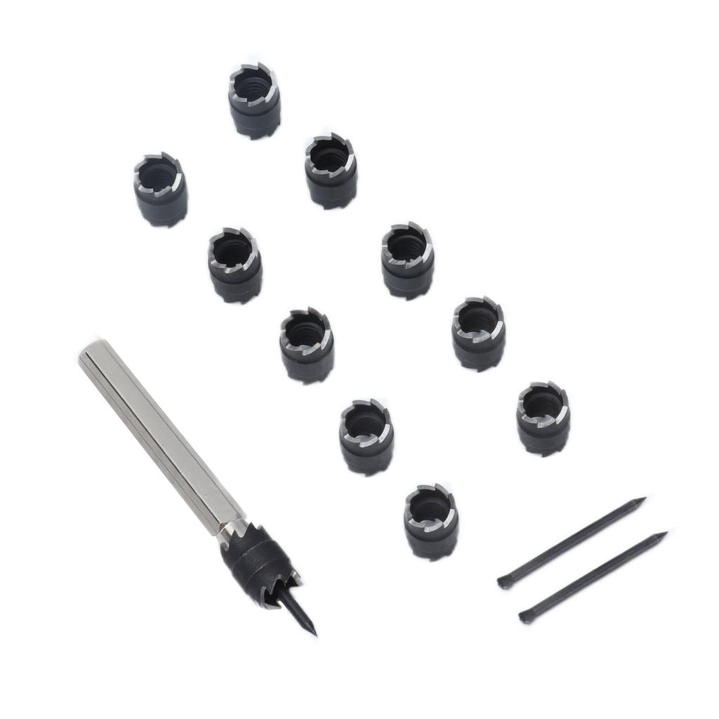 Spot Weld Cutter Set Rotary 2 Sided HSS Power Drill Bits Hole Remover for Welding 3/8in