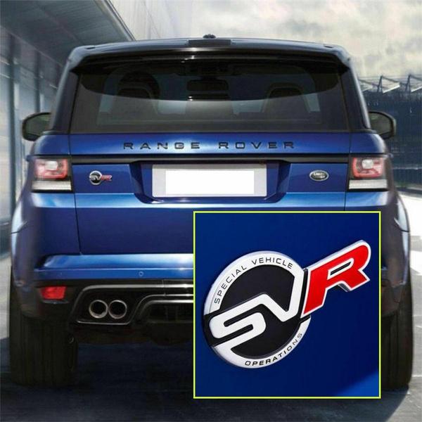 Details zu   NEUES SVR Metall-Emblem Abzeichen Sport Supercharged Kofferraumaufkleber Passend für Land Range Rover