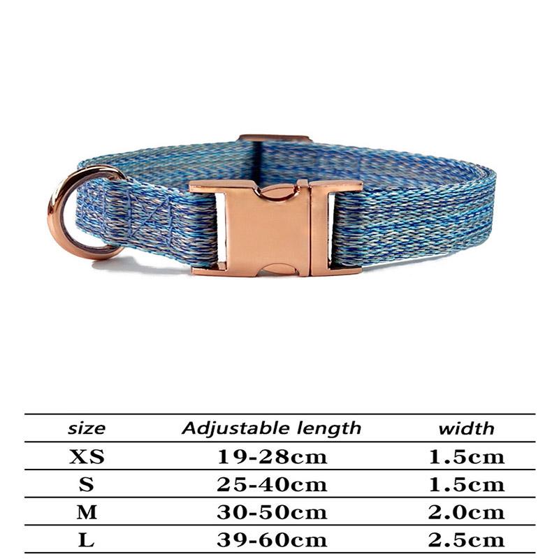 Hundehalsband aus Leinenimitat mit verstellbarem Nylon-Hundehalsband, Haustier-Zugleine, geeignet für kleine und mittelgroße Haustiere