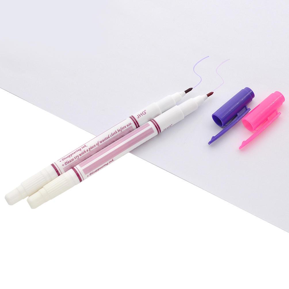 0.5//1mm Water Soluble Erasable Marker Fabric Pen Dual Heads Tailor/'s Chalk