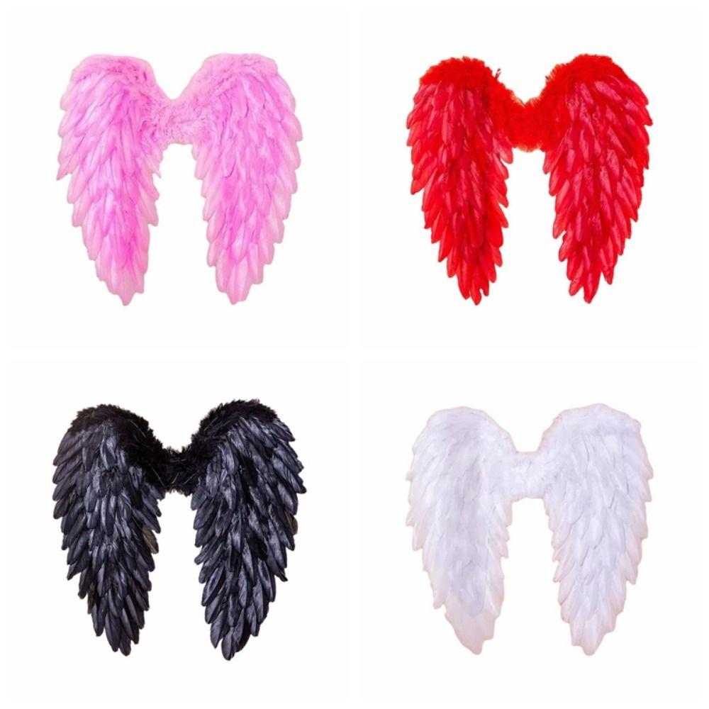 Large Devil Feather Wing Solid Color Halloween Wing Temperament Angel Feather Wing Children