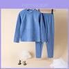 Gemütliches Wolle Seide Baby Jungen Mädchen Thermo Pyjama Set mit weichem Stoff für Herbst Winter