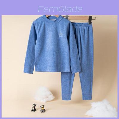 Cozy Wool Silk Baby Boys Girls Thermal Pajamas Set With Soft Fabric For Autumn Winter