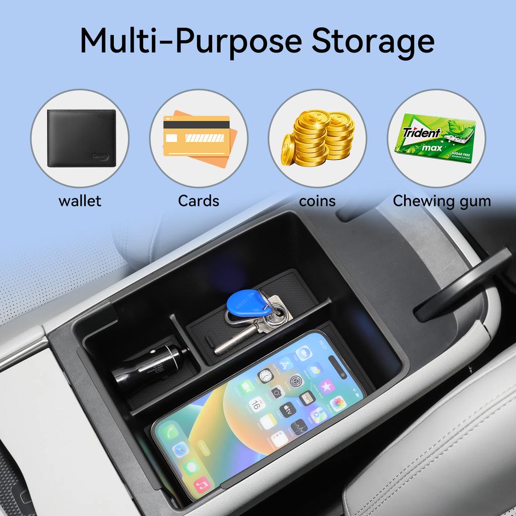 For BYD Sealion 05 EV 2025 2026 (no with Cool Box) Central Armrest Storage Box Car Tray ABS Organizer Tidying Accessories