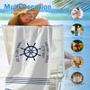 Nautical Beach Towel, Funny Nautical Lake Beach Towels Oversized Gifts for Boat Owners Women Men, Coastal Quick Dry Travel Sand Free Towel Decor for
