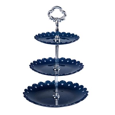3-Tier Fruit Dessert Stand Rack Cake Display Plate Tray Wedding Birthday Supply For Candy Desserts Bread Fruits