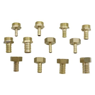 Conector de Engate Rápido para Mangueira Cobre Rosca Macho Fêmea 3/4" Conexão de Tubo Barb Ralo Coupling Pagoda Conector de Cauda para mangueira 8/10/12/14/16mm