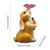 Solar Powered Garden Rabbit Light Sculpture Courtyards Decorative Light Waterproof Lovely Rabbit Night Light for Yard Lawn Patio