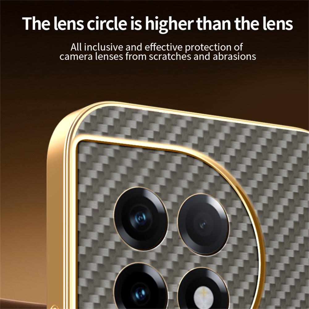 For OnePlus Ace 2 5G/11R 5G Phone Case Carbon Fiber Textured Electroplated TPU Back Cover