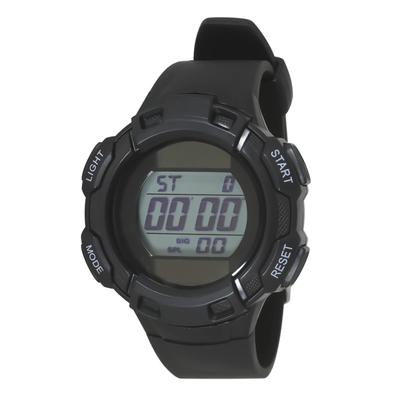 [Klefa] Digital Men's Watch Solar Rechargeable Urethane Belt Black TE-D053-BK