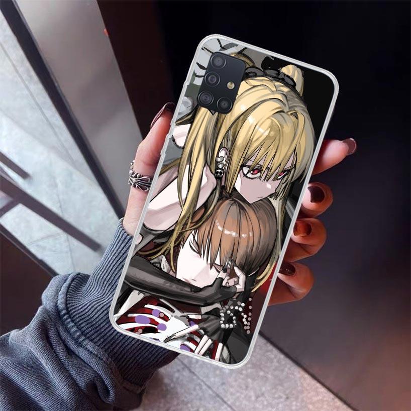 N-Note D-Death MisaMisa Phone Case For Samsung Galaxy A52 A51 A50S A32 A22 A12 A02S A72 A71 A31 A70 A30S Note 20 Ultra 10 Plus S