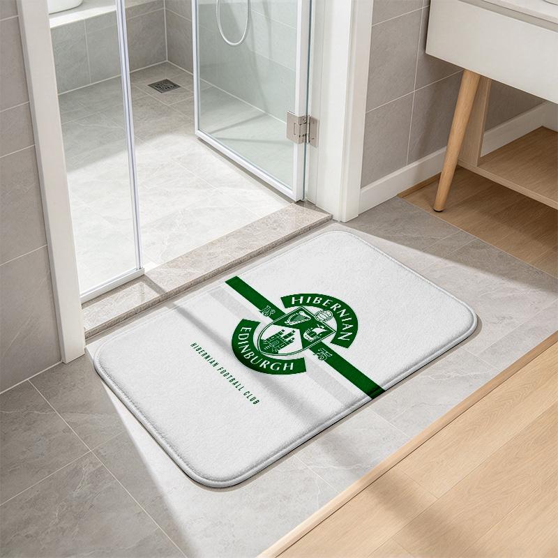 Hibs Flannel Kitchen Mat Christmas Soft Area Rug Non Slip Floor Carpet Home Decoration